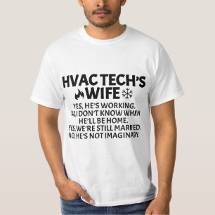 Funny HVAC Technician Gift For Women Cool HVAC Tec T-Shirt