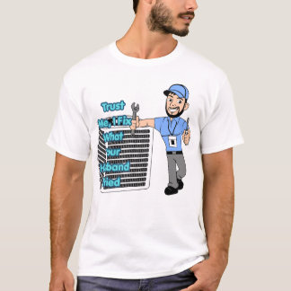 Funny HVAC Technician Shirt Trust Me I Fix What Yo
