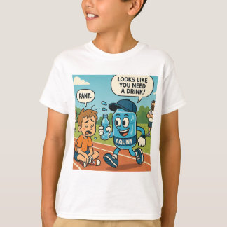 Funny Hydration Comic Print. T-Shirt