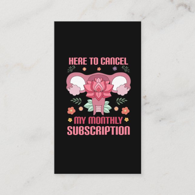 Funny Hysterectomy Surgery Recovery uterus removal Business Card (Front)