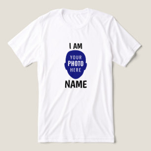Funny I Am Custom Photo Face and Name Personalised Tri-Blend Shirt