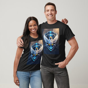 Funny I Am Smiling Grumpy Eagle Photo T-Shirt