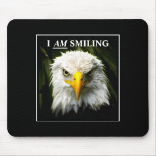 Funny I Am Smiling Mpy Eagle Photo Mouse Mat