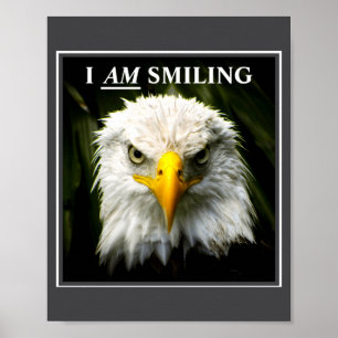Funny I Am Smiling Mpy Eagle Photo Poster