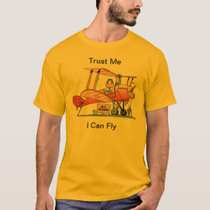 Funny I Can Fly Cartoon T-Shirt
