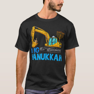 Funny I Dig Hanukkah Excavator Construction Toddle T-Shirt