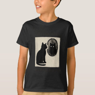 Funny i do not think therefore i do not am cat mem T-Shirt