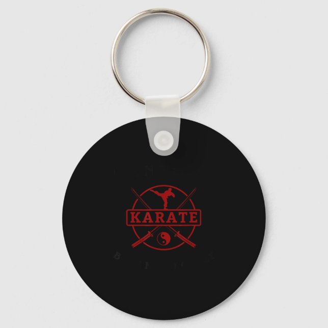 Funny i don't know karate student belt kung fu pun key ring (Front)