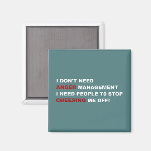 Funny I Don't Need Anger Management Magnet