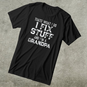 Funny I Fix Stuff And I’m A Grandpa Tri-Blend Shirt