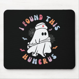 Funny I Found This Humerus Boo Ghost Halloween Cos Mouse Mat