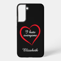 Funny "I Hate Everyone" Custom Name Introvert Phon
