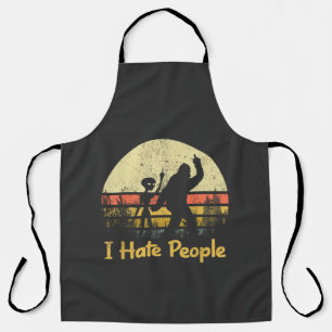 funny i hate people  apron