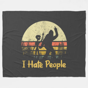 funny i hate people womens tshirts fleece blanket