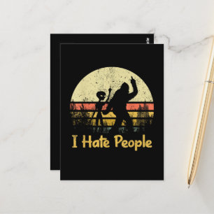 funny i hate people womens tshirts postcard