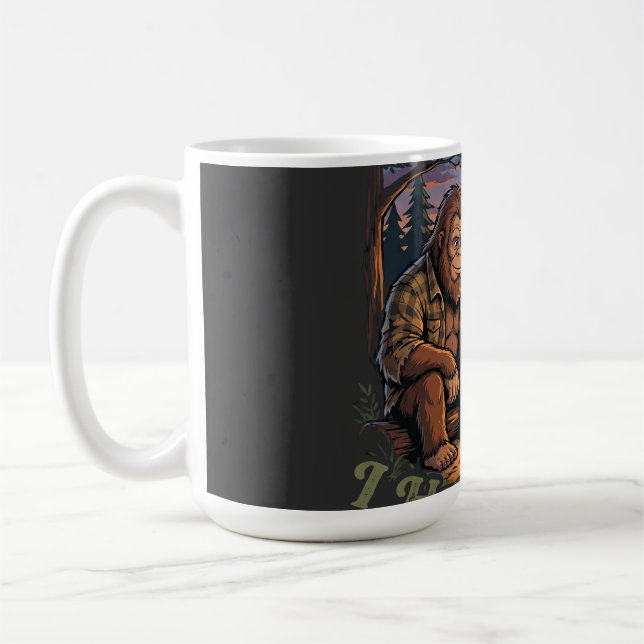 Funny I Have Plans With Bigfoot Camping & Hiking  Coffee Mug (Left)