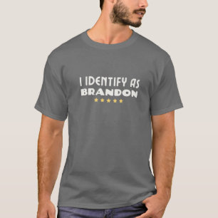 Funny I Identify As Brandon American Meme Christma T-Shirt