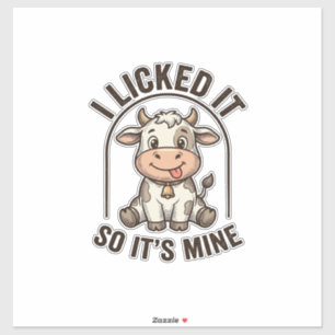 Funny I Licked It Cow Vintage Farm Shirt Design_1