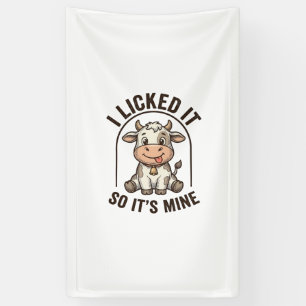 Funny I Licked It Cow Vintage Farm Shirt Design_1 Banner