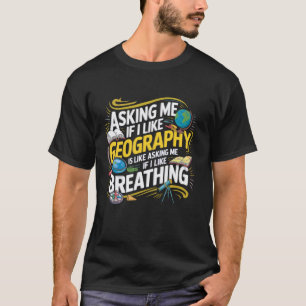 Funny I Like Geography Vintage Geography Teacher T-Shirt
