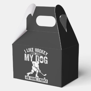 Funny I Like Hockey My Dog And Maybe 3 People Favour Box