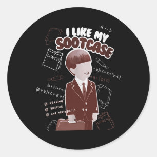 Funny I Like My Suitcase Trump Sootcase Viral Meme Classic Round Sticker