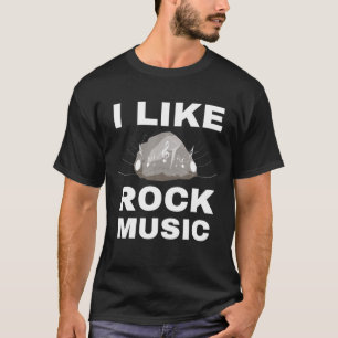 Funny I Like Rock Music Pun Sarcastic Meme For Roc T-Shirt