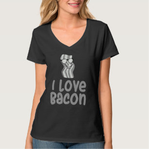 Funny I Love Bacon For Men Women Kids Youth Pork L T-Shirt