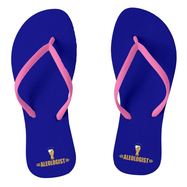 Funny I Love Beer Flip Flops (Footbed)