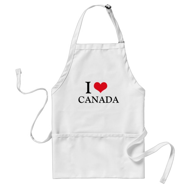 Funny I LOVE CANADA Fathers Day Dad gift BBQ Standard Apron (Front)