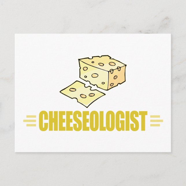 Funny I Love Cheese Postcard (Front)
