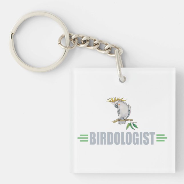 Funny I Love Cockatiels Key Ring (Front)