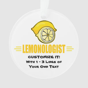 Funny I Love Lemons Ornament