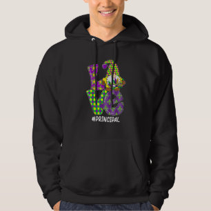 Funny I Love Mardi Gras Assistant Principal Gnome Hoodie