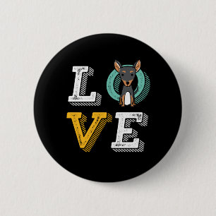 Funny I Love Min Pin I Heart My Dog Puppy Lover