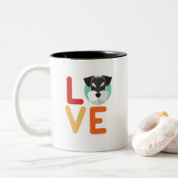 Funny I Love Miniature Schnauzer I Heart Dog Lover