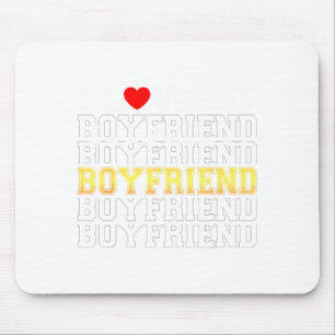 Funny I Love My Handsome Boyfriend Valentine  Mouse Mat