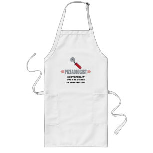 Funny I Love Pizza Long Apron
