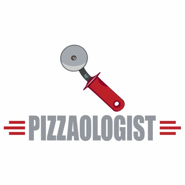 Funny I Love Pizza Standing Photo Sculpture (Front)