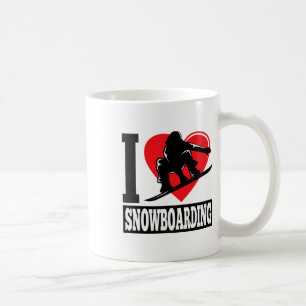 Funny I Love Snowboarding - Snow Lovers Gift Coffee Mug