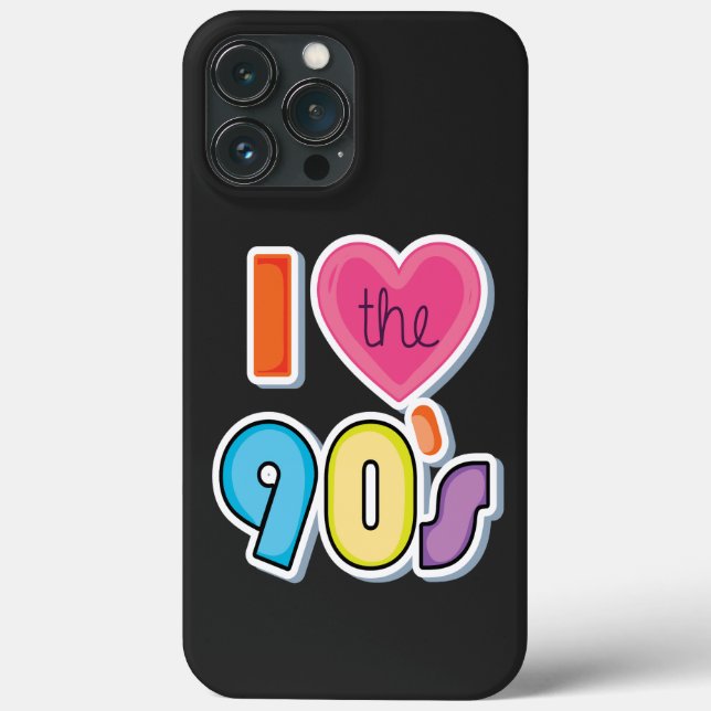 Funny I Love The 90's, 1990's Theme Party  Case-Mate iPhone Case (Back)