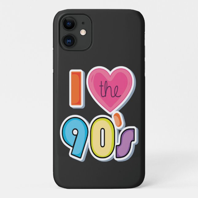 Funny I Love The 90's, 1990's Theme Party  Case-Mate iPhone Case (Back)