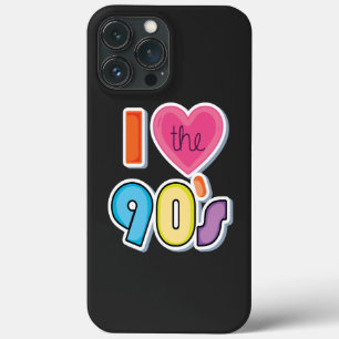 Funny I Love The 90's, 1990's Theme Party  iPhone 13 Pro Max Case