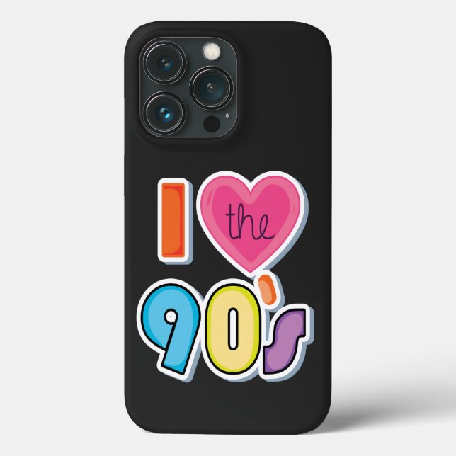Funny I Love The 90's, 1990's Theme Party  Case-Mate iPhone Case (Back)