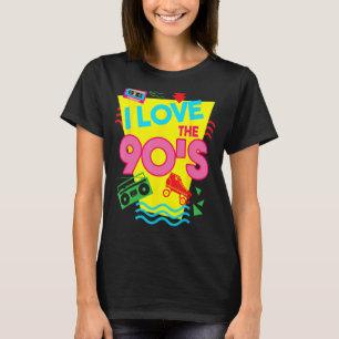 Funny I Love The 90's Cute Pop Lover Culture Kids  T-Shirt