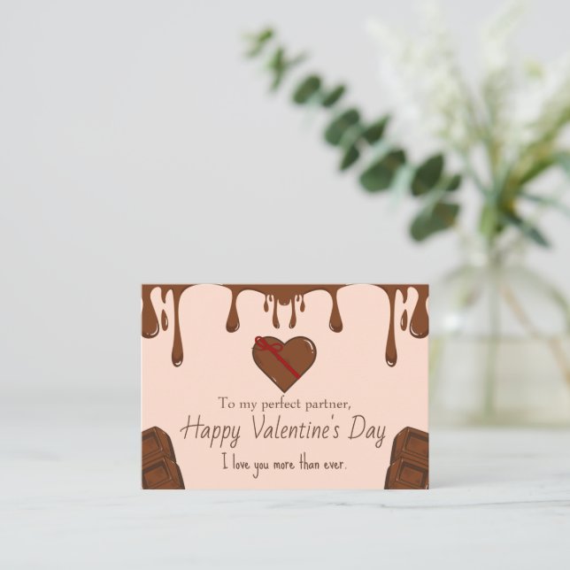 Funny I Love The Dog Pet Valentines Day Holiday Ca Card (Standing Front)