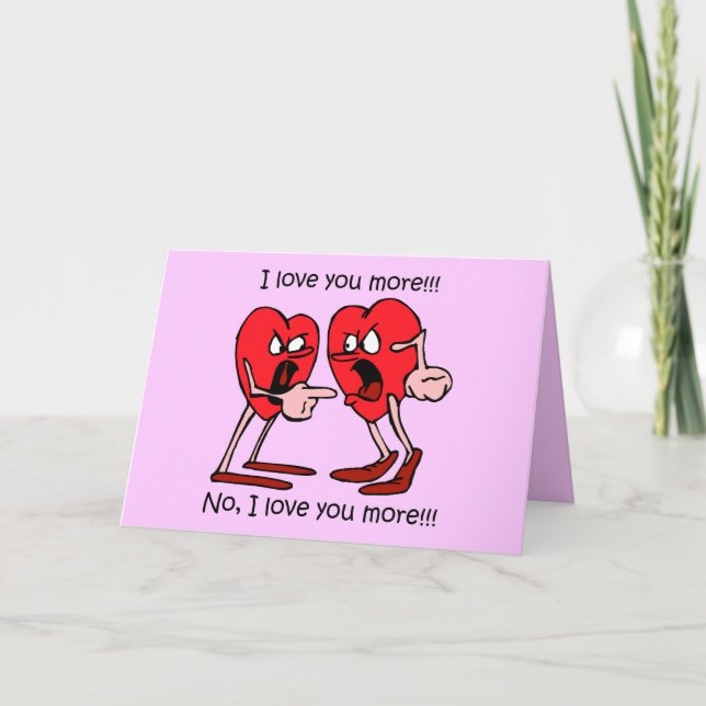 Funny I love you Holiday Card (Front)