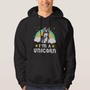 Funny I  M A Unicorn   Siberian Husky Dog          Hoodie
