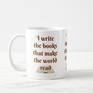 Funny I Make the World Read Cheeky Slogan Coffee Mug