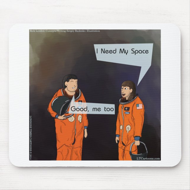 Funny I Need My Space Mouse Mat (Front)